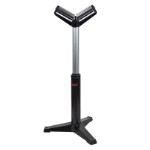 V-Støttebuk (Rullebuk) med 2xØ52 mm rulle og justérbar arbejdshøjde 610-920 mm (Heavy-Duty)